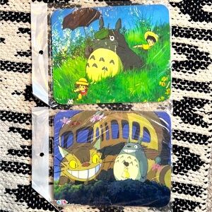 Two Totoro Computer Mouse pads